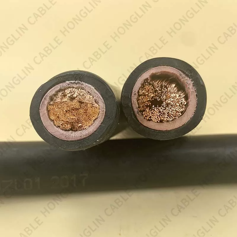 Hot Sale  Double insulation 25mm 35mm 50mm 70sqmm 95mm single core flexible copper  rubber welding cable wire