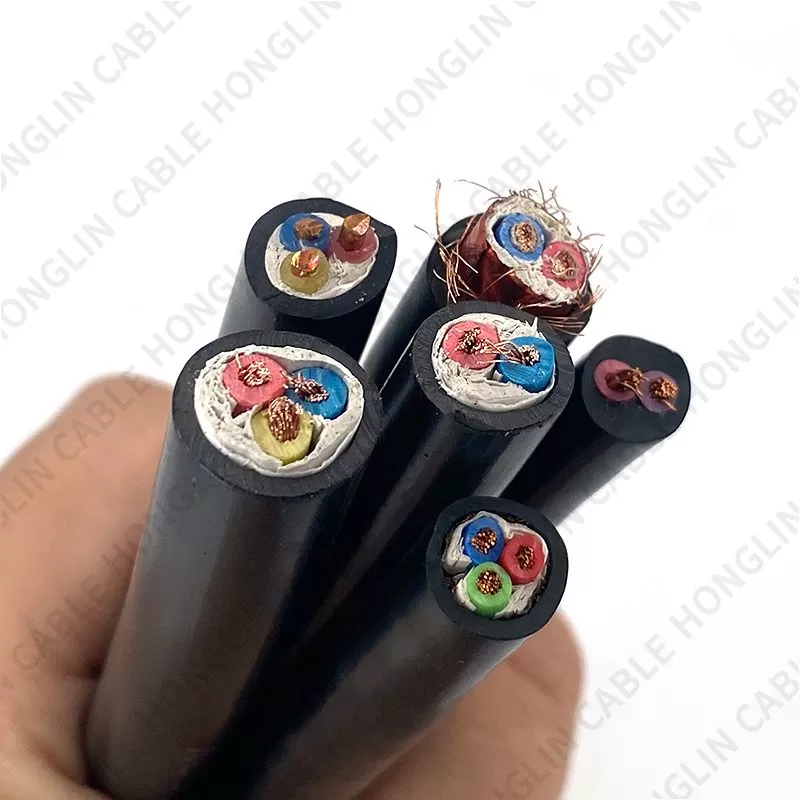 RVV 2/3/4/5/6/7/8/10/12/14/16/18 Cores Pins Copper Wires copper  Conductor Electric RVV/RVVP Cable Black sheathed