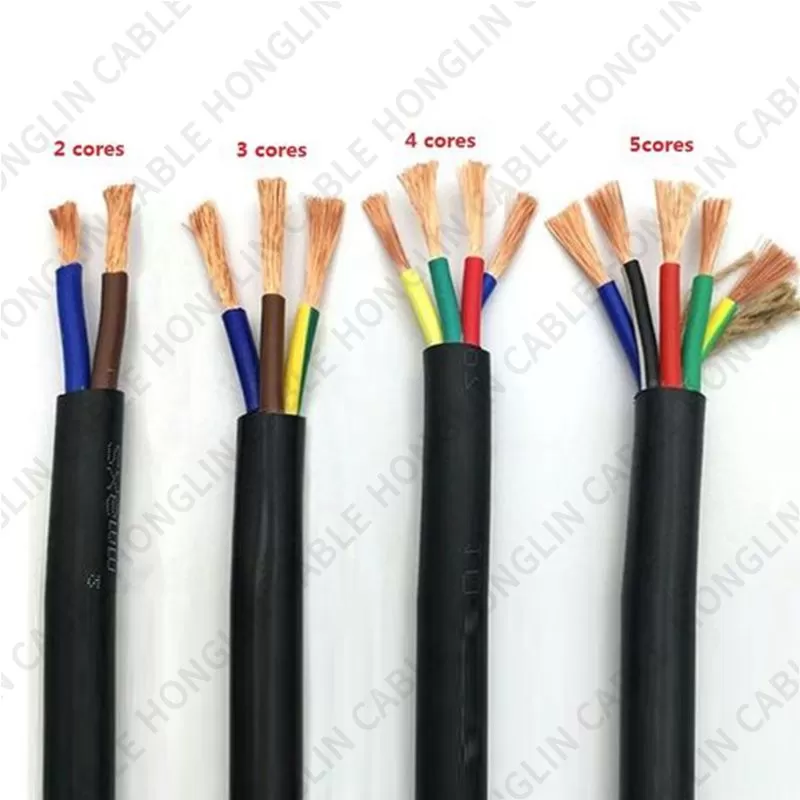 Flexible Soft Electrical Power Cable RV RVV Copper 0.5mm 0.75mm 1mm 1.5mm 2mm 2.5mm 4mm 6mm OEM Insulated wire cables housed