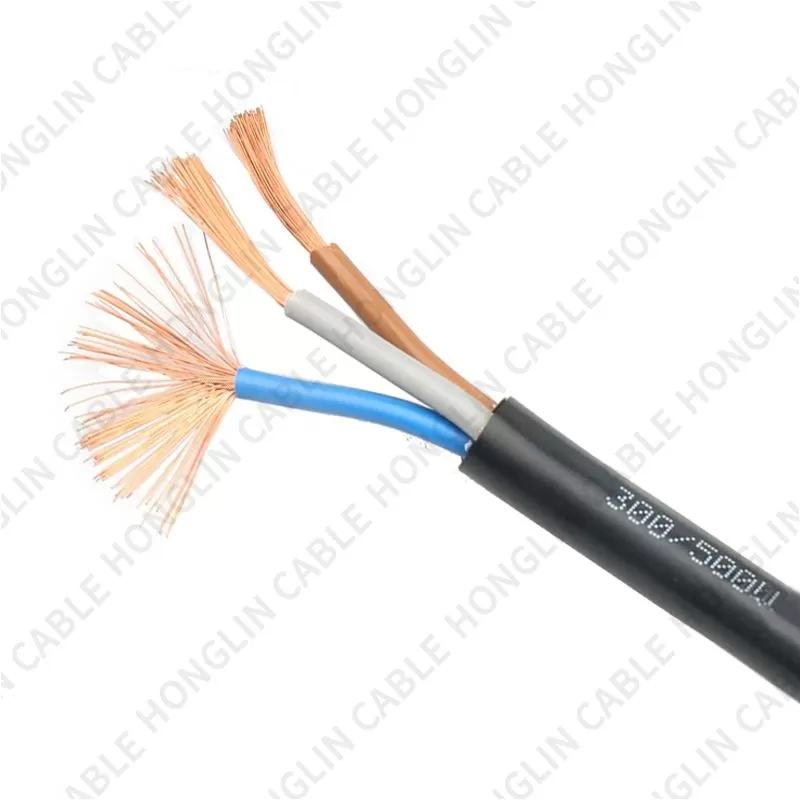 Flexible Soft Electrical Power Cable RV RVV Copper 0.5mm 0.75mm 1mm 1.5mm 2mm 2.5mm 4mm 6mm OEM Insulated wire cables housed