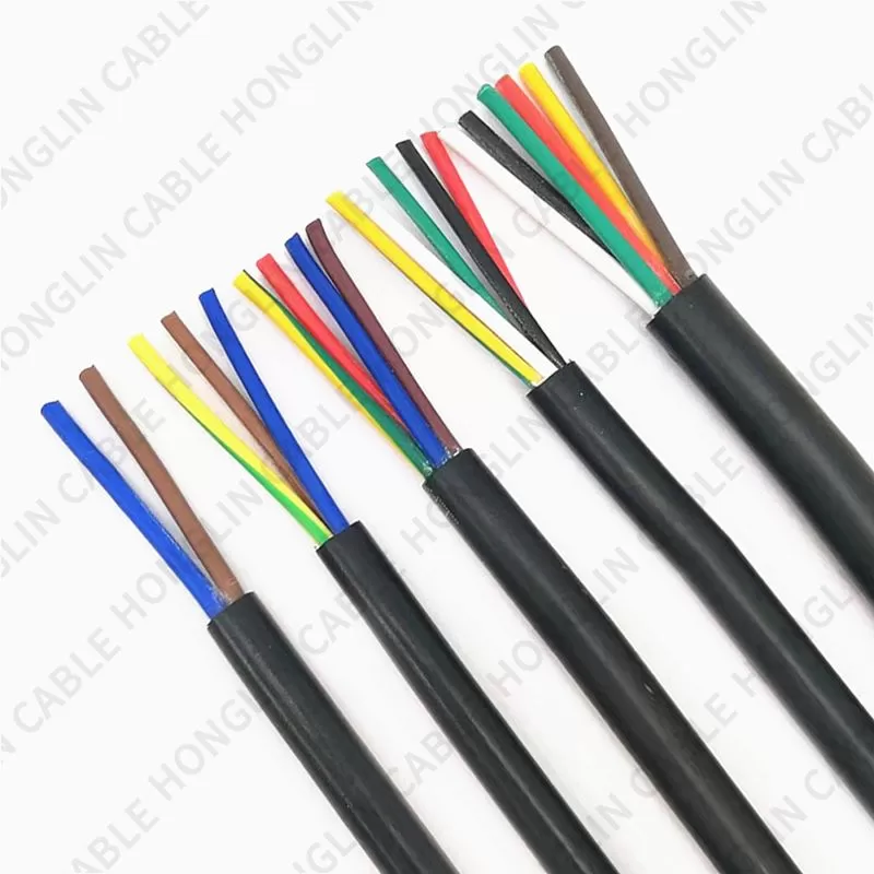 Flexible Soft Electrical Power Cable RV RVV Copper 0.5mm 0.75mm 1mm 1.5mm 2mm 2.5mm 4mm 6mm OEM Insulated wire cables housed