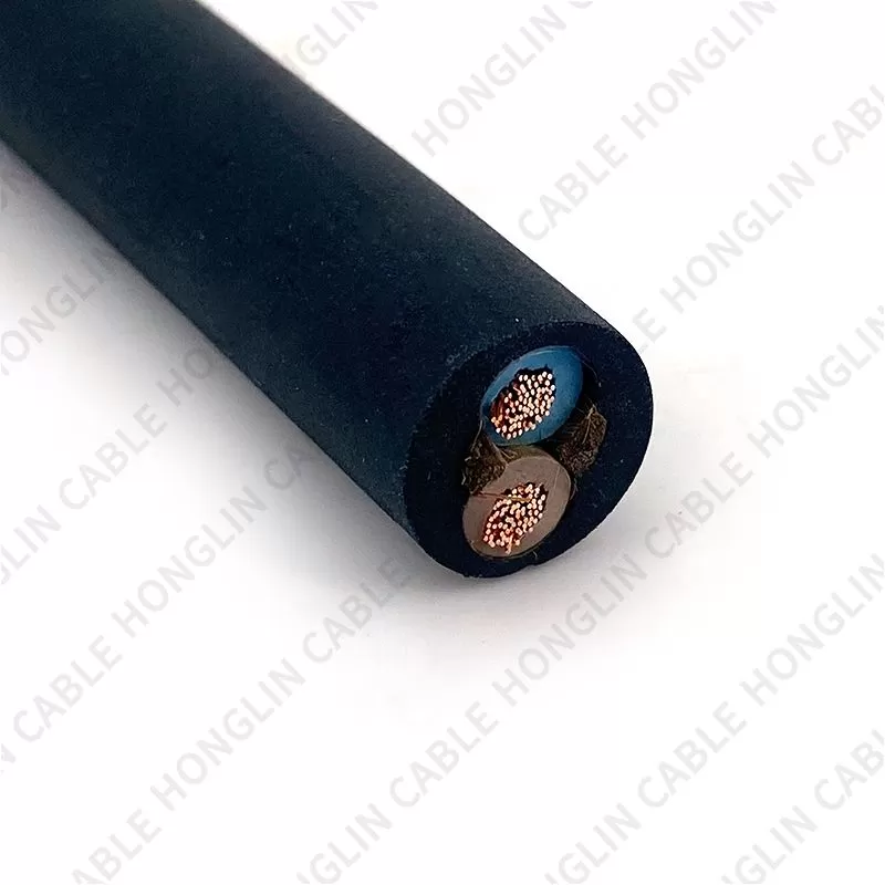 300/500V H05RN-F, Two Copper Cores Rubber Sheathed Cable