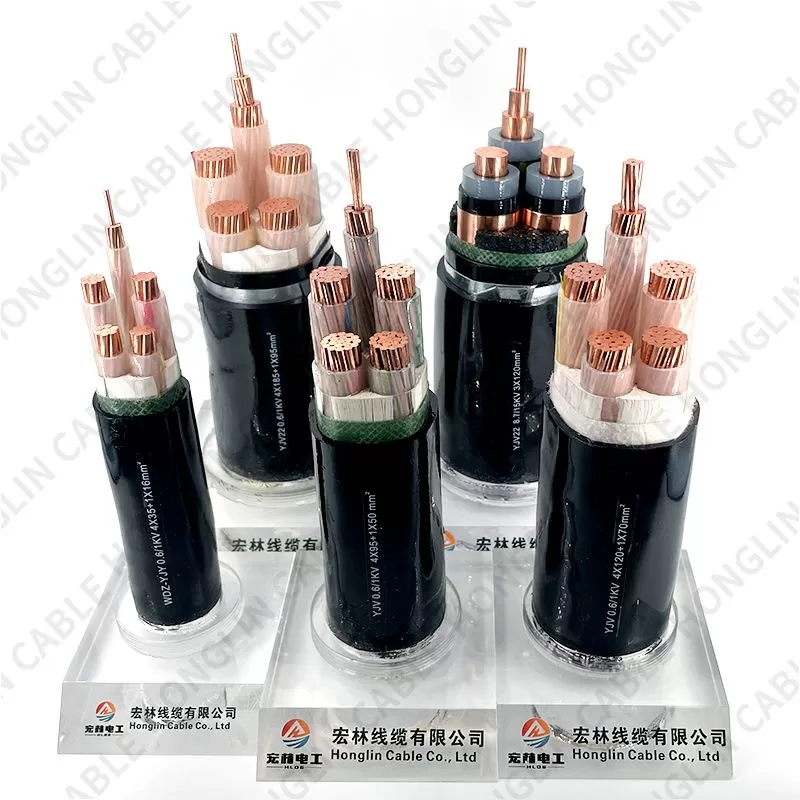 Factory Wholesale Armoured Cable LV MV Power Cable with Copper Conductor PVC/XLPE Insulation  Armoured Multicore Underground Cable