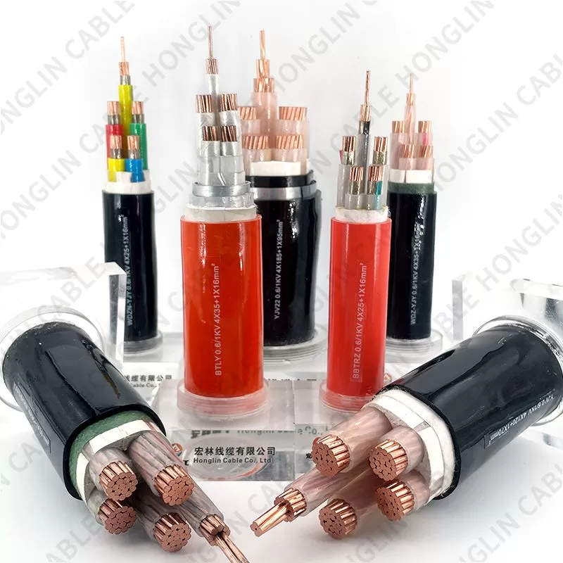 Factory Wholesale Armoured Cable LV MV Power Cable with Copper Conductor PVC/XLPE Insulation  Armoured Multicore Underground Cable