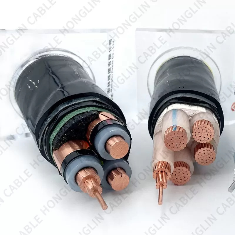 3 Core Xlpe Copper Aluminium Conductor Insulation Steel Wire Armoured Pvc Sheath High voltage Power Cable