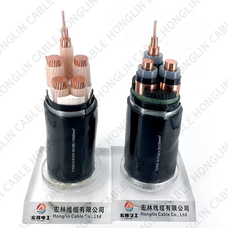 3 Core Xlpe Copper Aluminium Conductor Insulation Steel Wire Armoured Pvc Sheath High voltage Power Cable