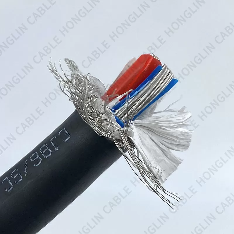 EPR shipboard cable marine power cable copper conductor black sheathed with shield  Low smoke no halogen and low toxicity