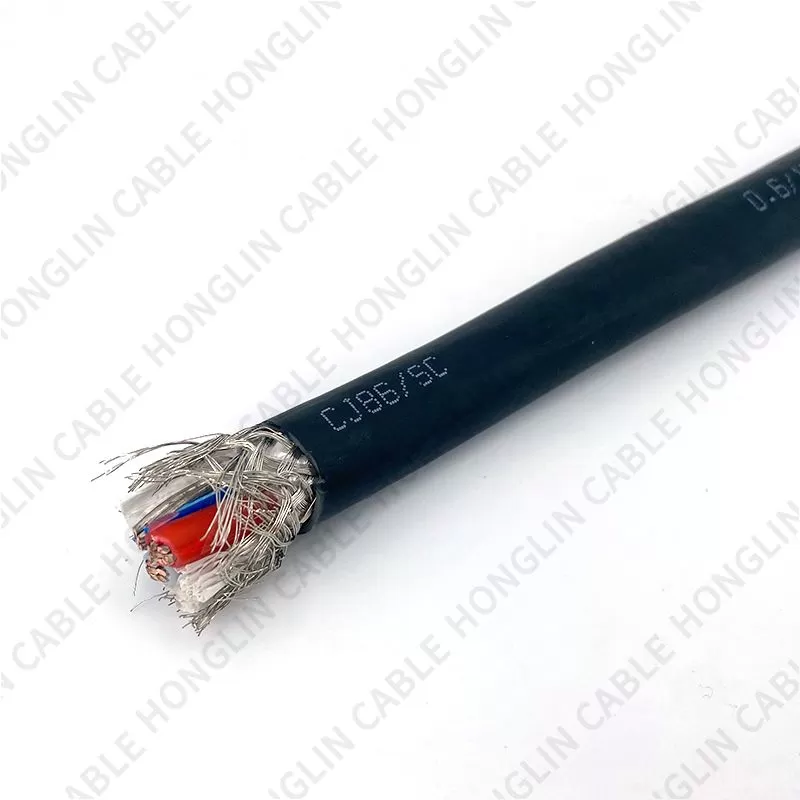 EPR shipboard cable marine power cable copper conductor black sheathed with shield  Low smoke no halogen and low toxicity