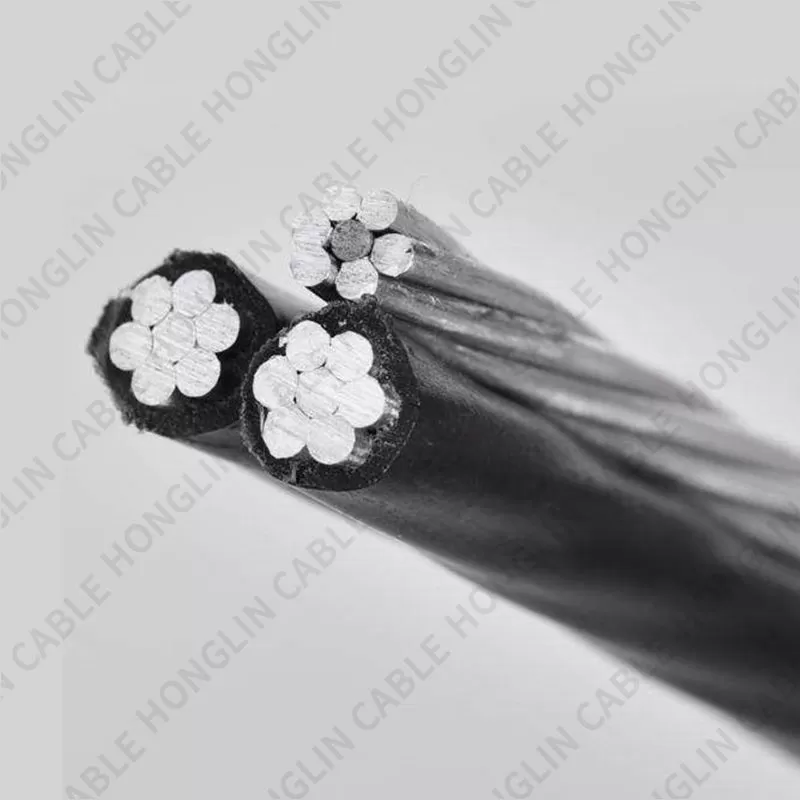 Low Voltage Aerial Bundled Cable 2 3 4 Core XLPE Insulated Overhead Line Duplex Service Drop Wire ABC Cable