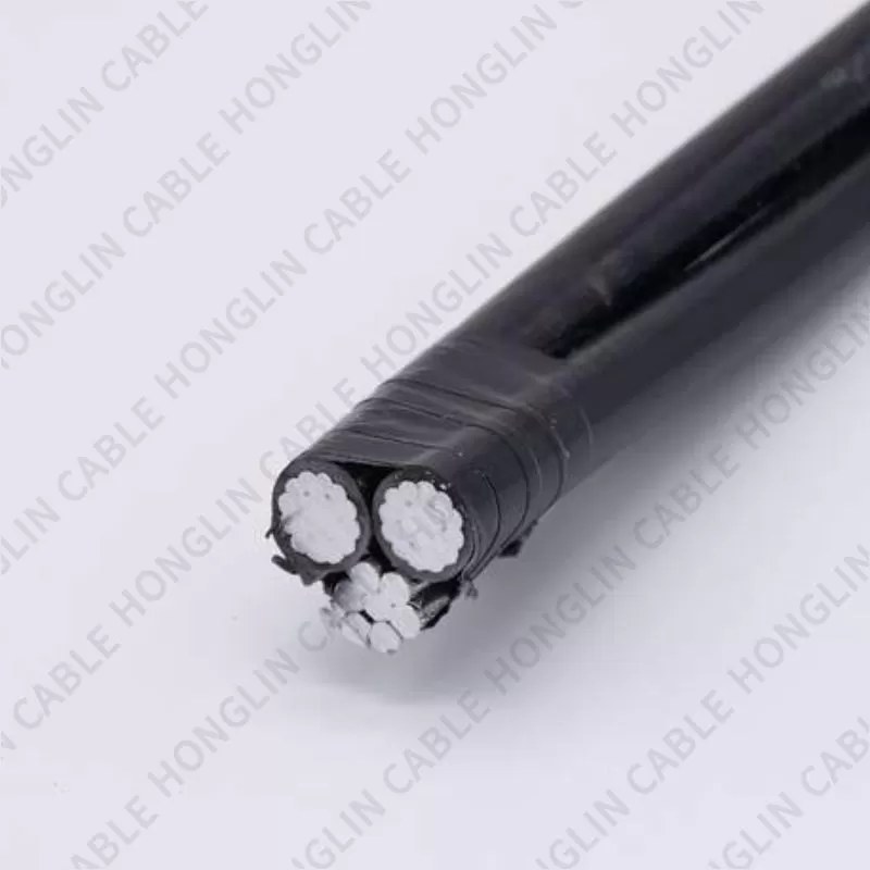 Low Voltage Aerial Bundled Cable 2 3 4 Core XLPE Insulated Overhead Line Duplex Service Drop Wire ABC Cable