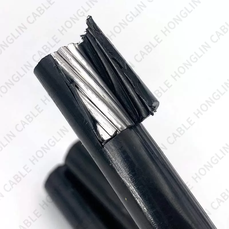 XLPE Insulated Aerial Bundle   4 core 16mm 35mm 70mm 95mm  overhead aluminum cable abc cable