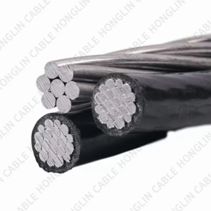 Duplex Triplex Quadruplex Aerial Bunched/Bundled Overhead XLPE/PVC/PE Insulated Aluminum ABC Cable