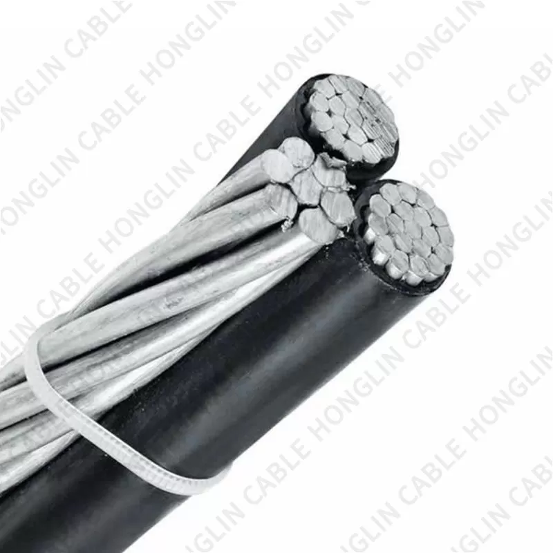 Duplex Triplex Quadruplex Aerial Bunched/Bundled Overhead XLPE/PVC/PE Insulated Aluminum ABC Cable