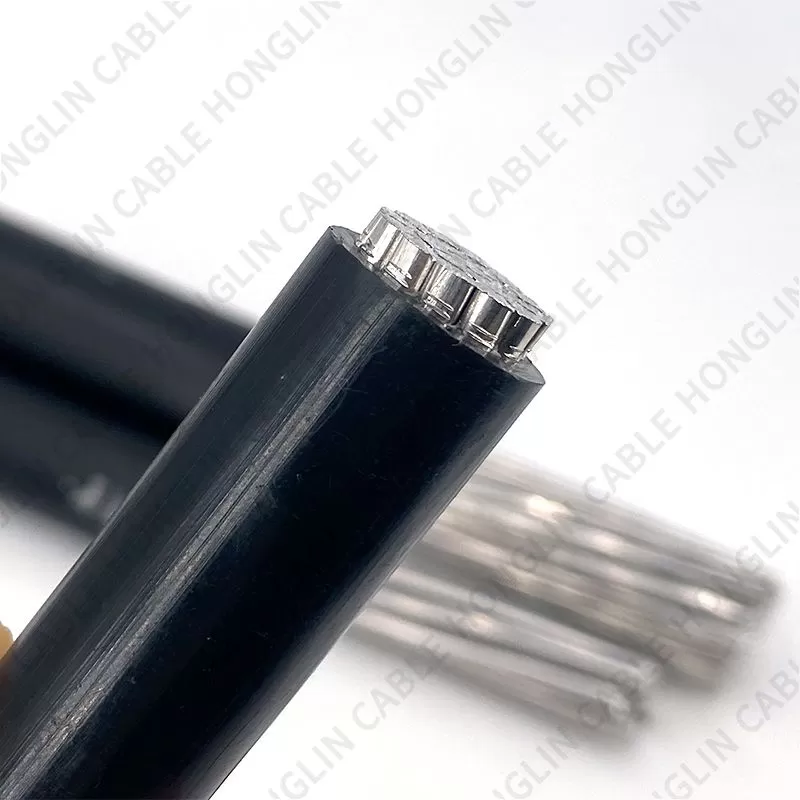 Single Core All Aluminum Stranded conductor PE/XLPE insulated ABC cable 50mm2 Covered Line Wire ACSR/AAC/AAAC XLPE or PE