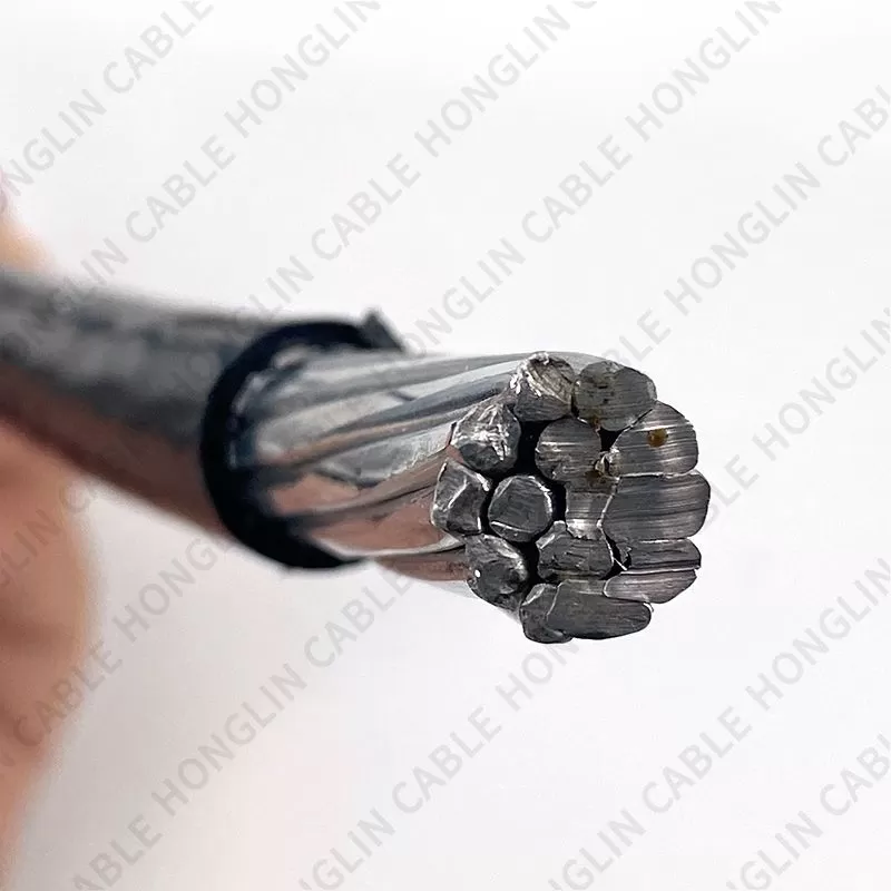 Single Core All Aluminum Stranded conductor PE/XLPE insulated ABC cable 50mm2 Covered Line Wire ACSR/AAC/AAAC XLPE or PE