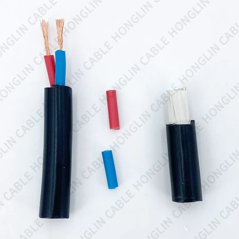 Copper Conductor Flexible Cable RVV, 2 Cores  Electrical Cable Wire H05VV-F Power Cable