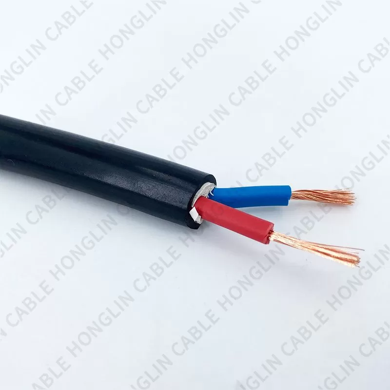 Copper Conductor Flexible Cable RVV, 2 Cores  Electrical Cable Wire H05VV-F Power Cable