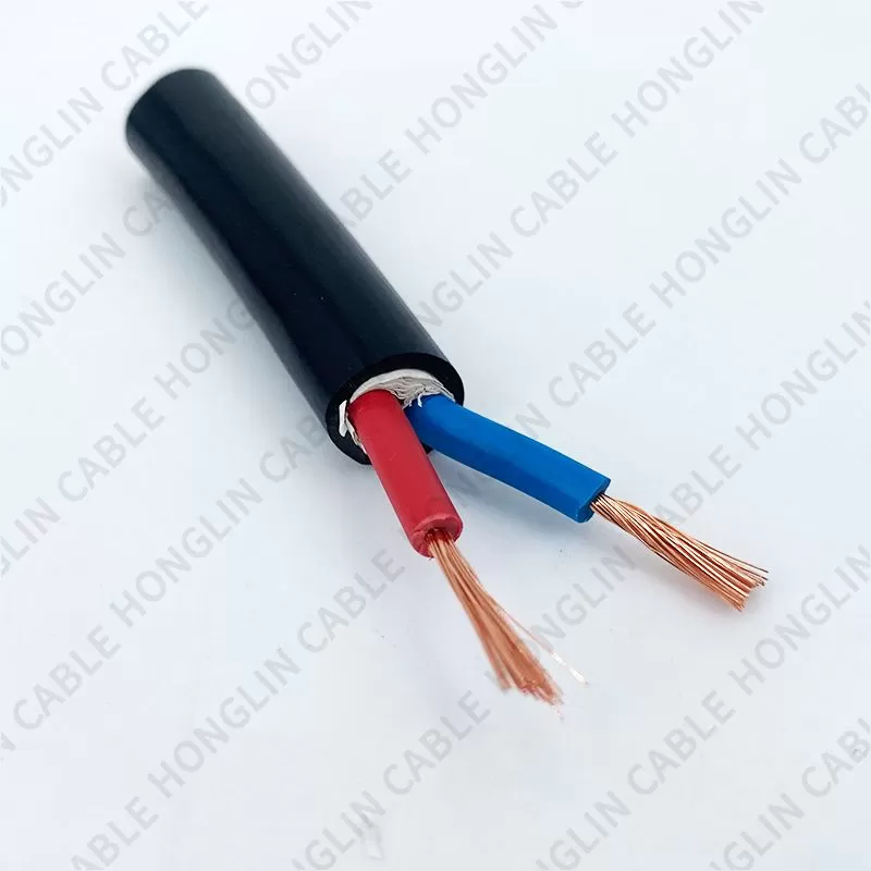 Copper Conductor Flexible Cable RVV, 2 Cores  Electrical Cable Wire H05VV-F Power Cable