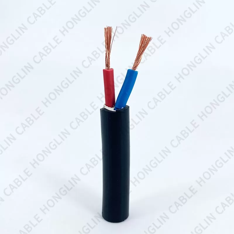 Copper Conductor Flexible Cable RVV, 2 Cores  Electrical Cable Wire H05VV-F Power Cable