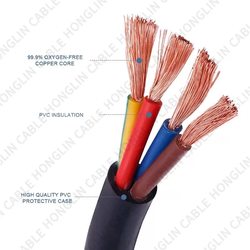 RVV/RVVP 2/3/4/5/6/7/8/10/12/14/16/18 Cores Pins Copper Wires copper Conductor Electric Cable pure copper multi-core shielded wire