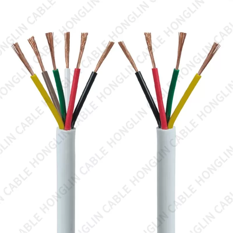 RVV/RVVP 2/3/4/5/6/7/8/10/12/14/16/18 Cores Pins Copper Wires copper Conductor Electric Cable pure copper multi-core shielded wire