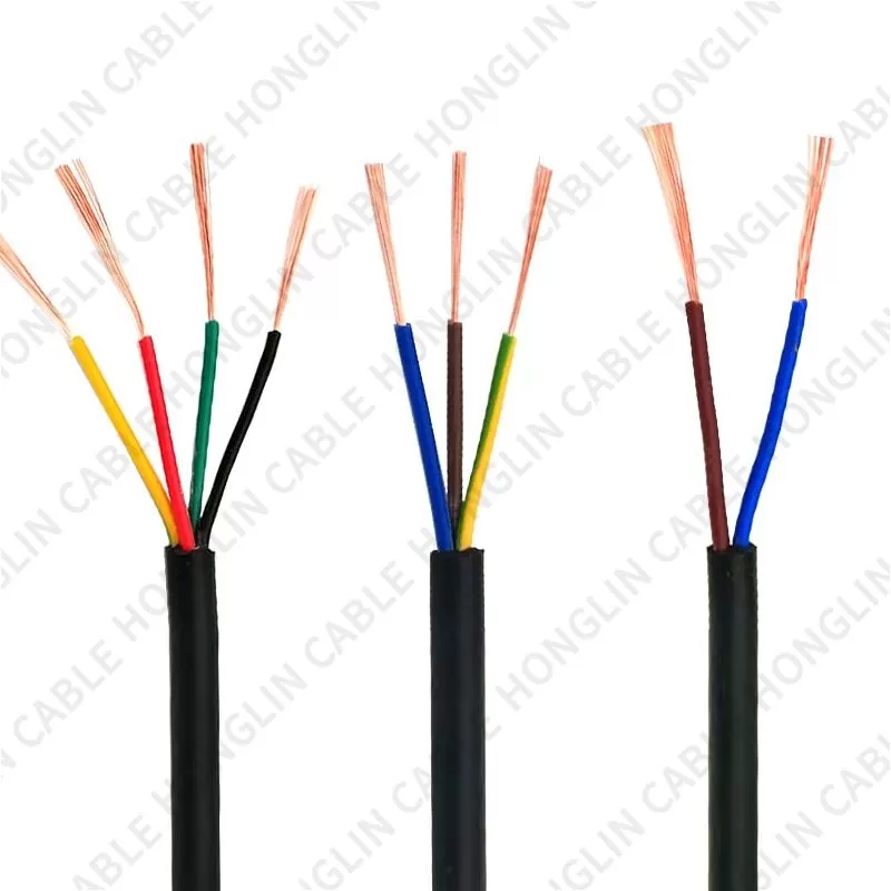 RVV/RVVP 2/3/4/5/6/7/8/10/12/14/16/18 Cores Pins Copper Wires copper Conductor Electric Cable pure copper multi-core shielded wire