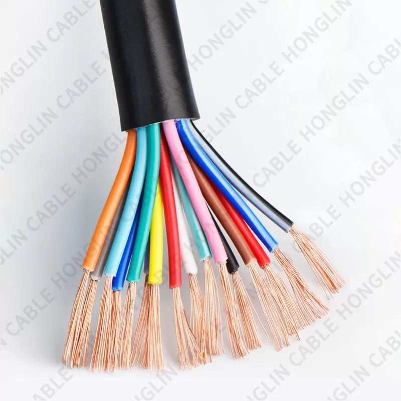 Electric Wire RVVP Copper Braided RVVP 2x0.5mm2  4 5 6 7 8 10 12 16 20 24 Core Power Cord  flexible Cable RVV/RVVP