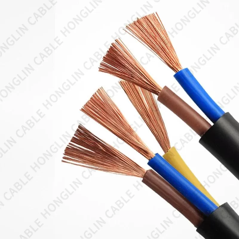 Electric Wire RVVP Copper Braided RVVP 2x0.5mm2  4 5 6 7 8 10 12 16 20 24 Core Power Cord  flexible Cable RVV/RVVP