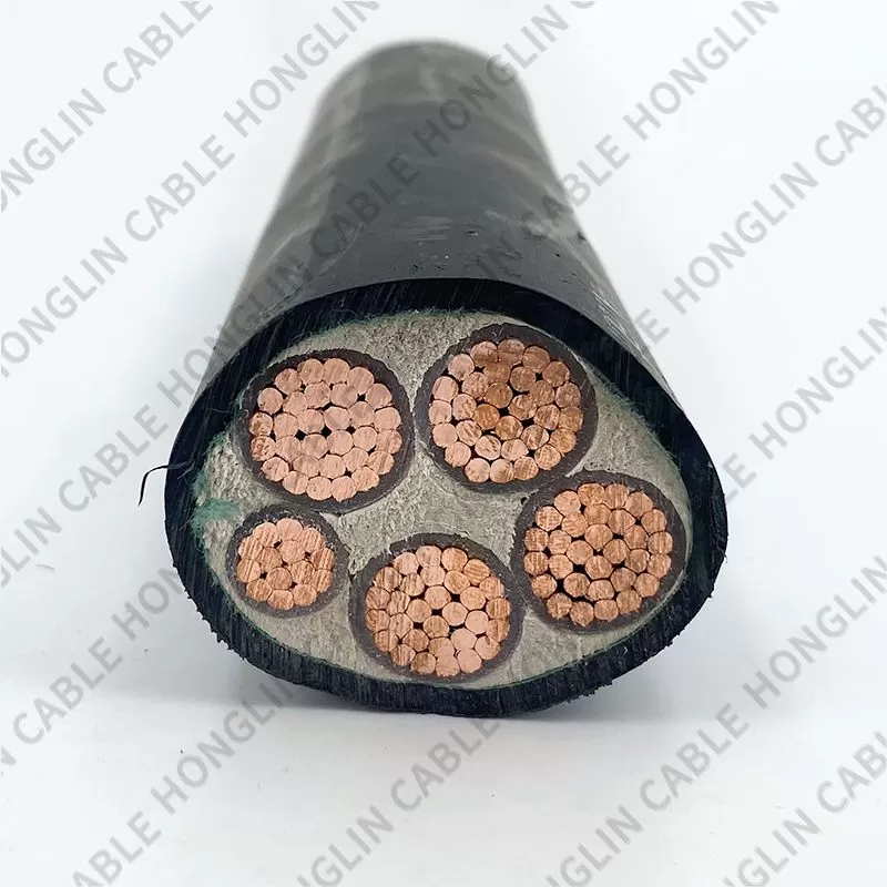 5 cores Low smoke halogen -free material WDZ WDZN YJV, YJY certified oxygen-free pure Copper core XLPE Insulate Power Cable