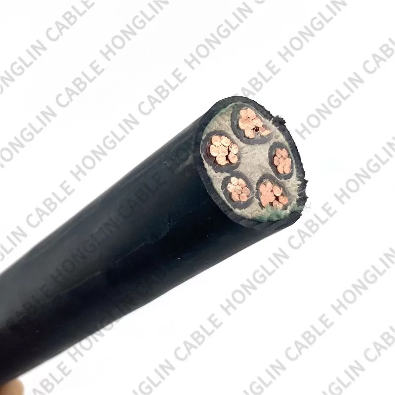 5 cores Low smoke halogen -free material WDZ WDZN YJV, YJY certified oxygen-free pure Copper core XLPE Insulate Power Cable