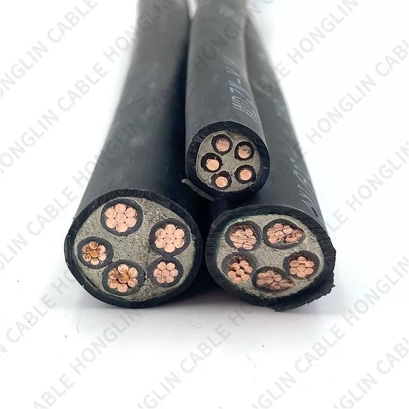 Low Smoke Zero Halogen Cross-Linked Polyethylene Insulation Power Cable  5 Core Multiple specifications