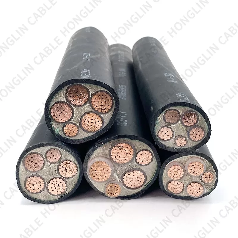 Low Smoke Zero Halogen Cross-Linked Polyethylene Insulation Power Cable  5 Core Multiple specifications