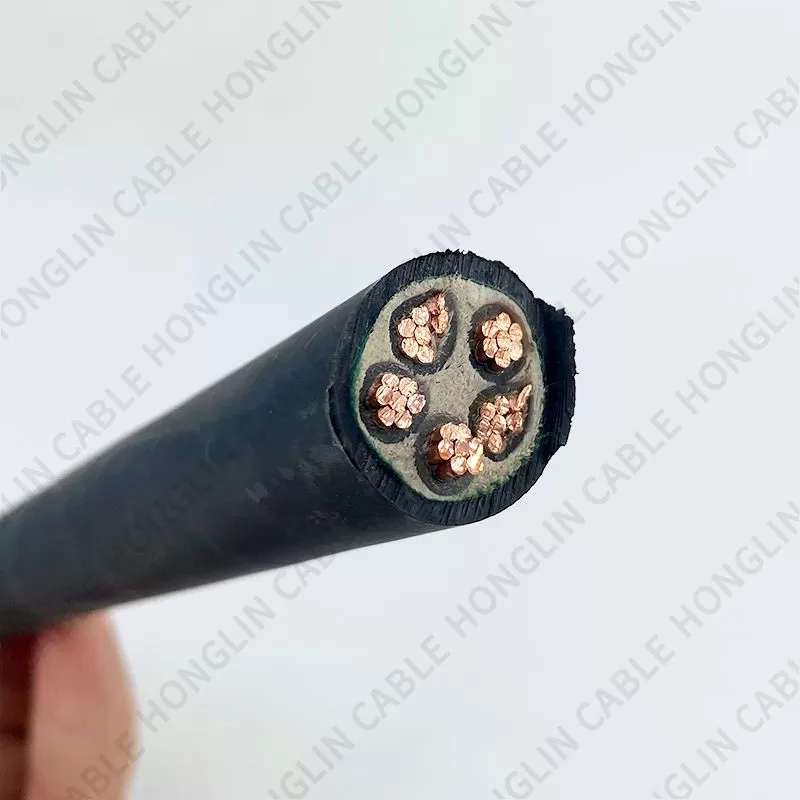 Low Smoke 0 Halogen Cross-Linked Polyethylene Insulation Power Cable 5 Core multiple specifications