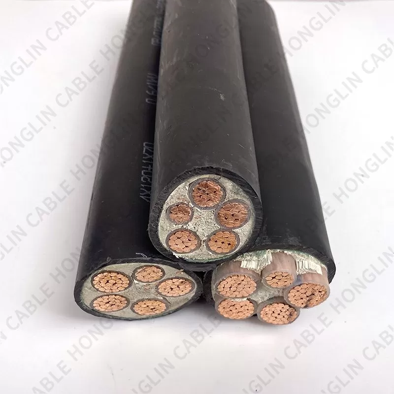 Aluminum copper Core XLPE Cable Low Voltage 0.6/1kv multiple Core 25mm 35mm 50mm 70mm 95mm Underground Electrical Armored Cable Power Cable