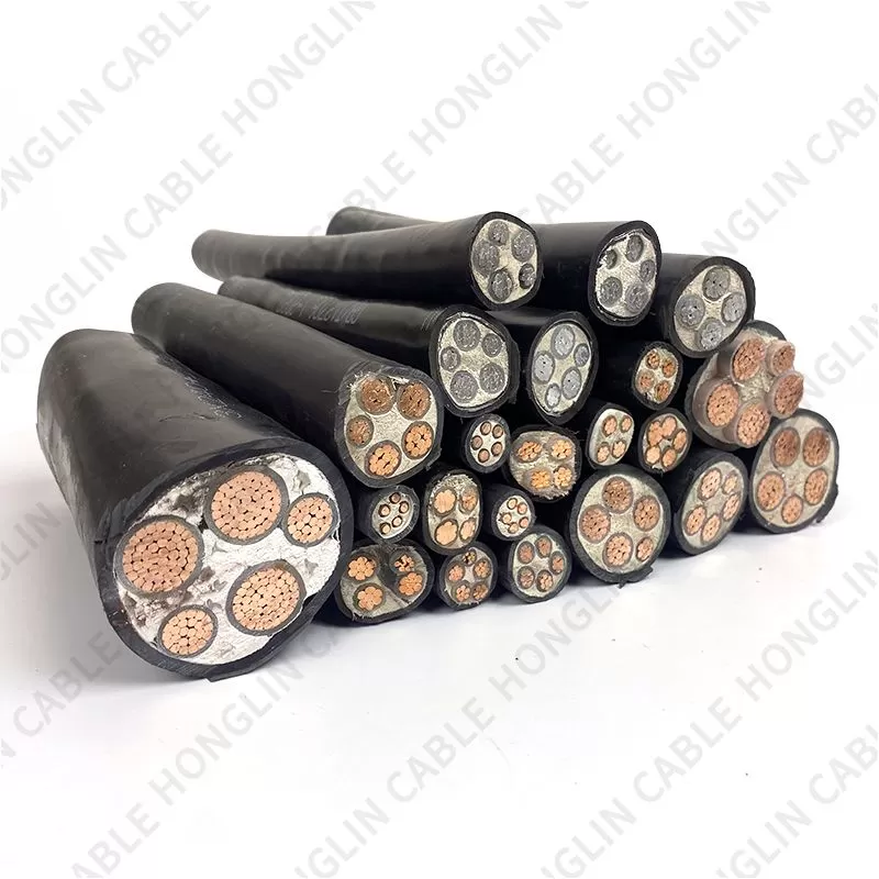 Aluminum copper Core XLPE Cable Low Voltage 0.6/1kv multiple Core 25mm 35mm 50mm 70mm 95mm Underground Electrical Armored Cable Power Cable