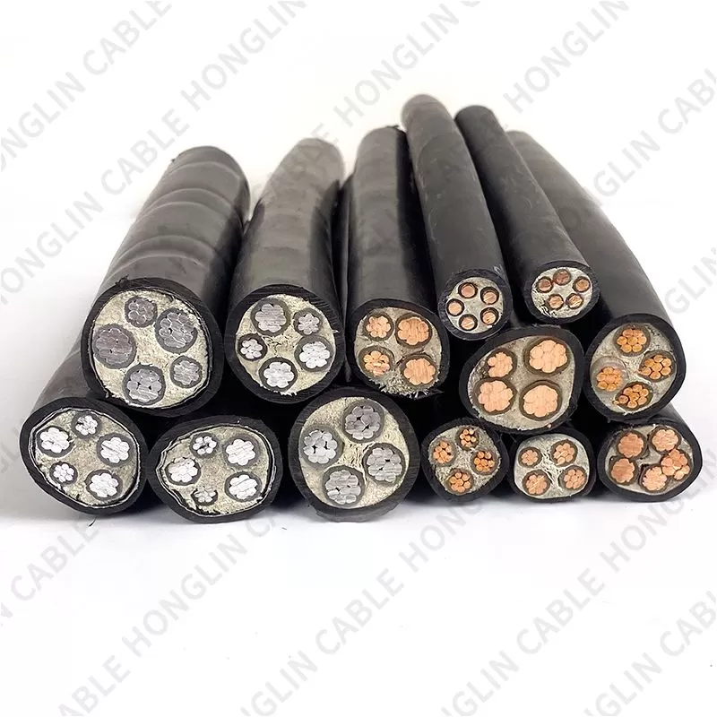 Electrical Power Cable Aluminum Conductor copper core Low Voltage XLPE Insulated Retardant for Fixed Installation