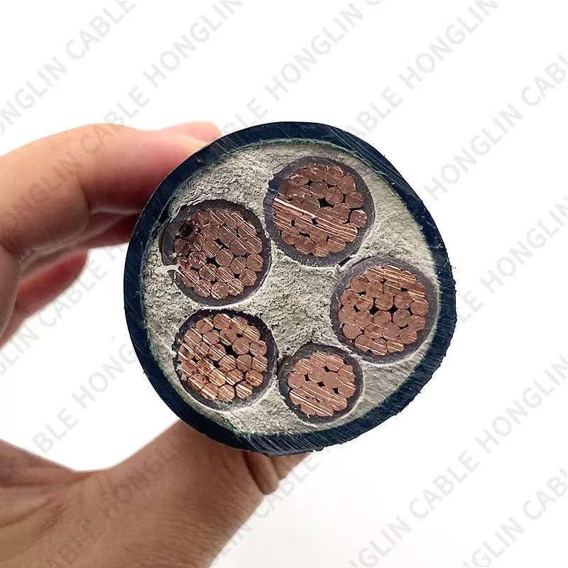 0.6/1.0 kv YJV22 Copper 5 Core Steel Tape Armored XLPE/PVC 95mm 185mm Insulated Underground Electric Wire Power Cable