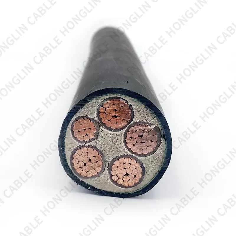 0.6/1.0 kv YJV22 Copper 5 Core Steel Tape Armored XLPE/PVC 95mm 185mm Insulated Underground Electric Wire Power Cable