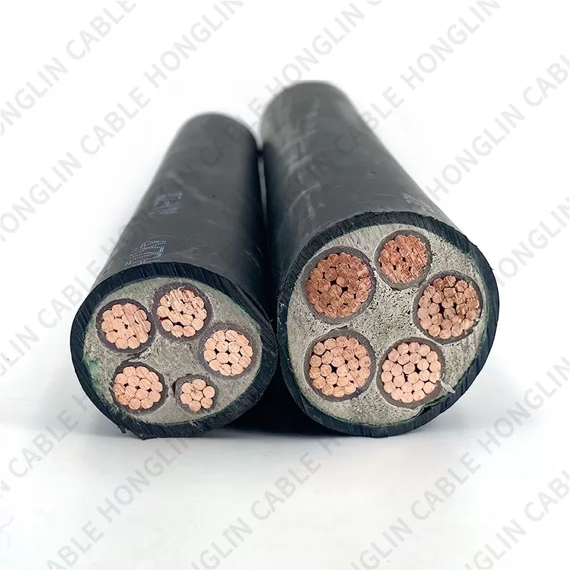 0.6/1.0 kv YJV22 Copper 5 Core Steel Tape Armored XLPE/PVC 95mm 185mm Insulated Underground Electric Wire Power Cable