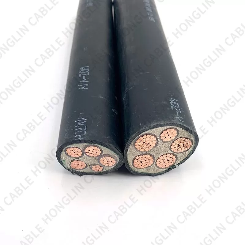 0.6/1.0 kv YJV22 Copper 5 Core Steel Tape Armored XLPE/PVC 95mm 185mm Insulated Underground Electric Wire Power Cable