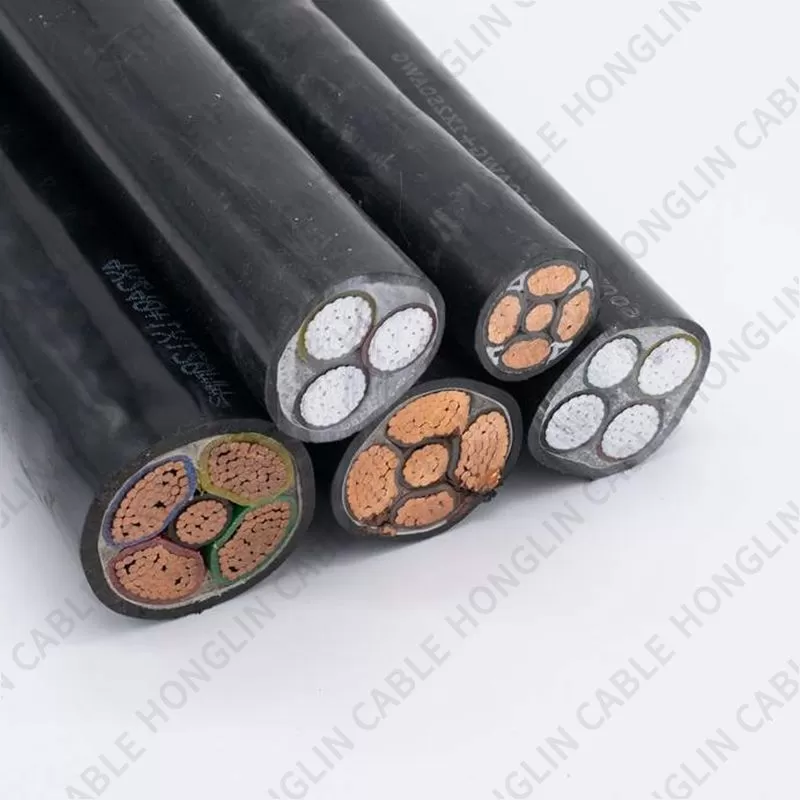 High Quality 2/3/4/5 Core YJV22 Armored Cable 4x95 4x120 4x150 4x185 mm XLPE Insulated  Cable Steel Wire Armoured Cables