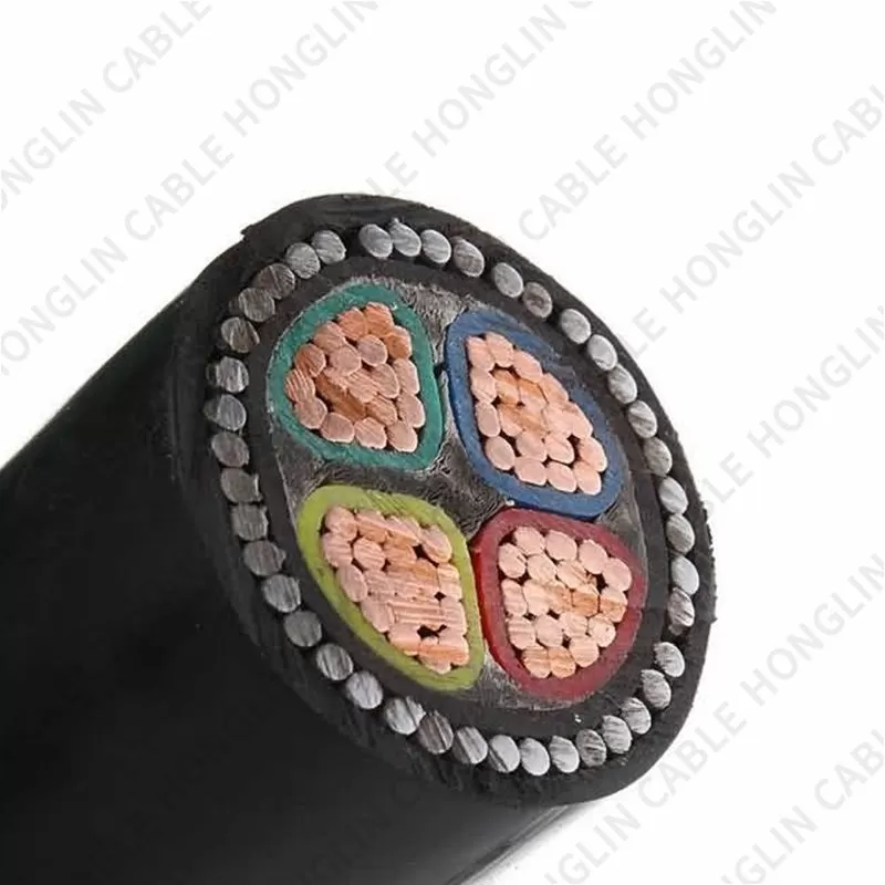 High Quality 2/3/4/5 Core YJV22 Armored Cable 4x95 4x120 4x150 4x185 mm XLPE Insulated  Cable Steel Wire Armoured Cables