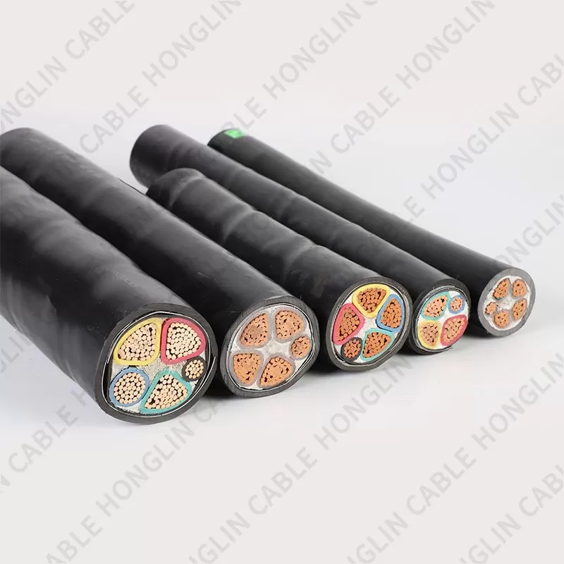 High Quality 2/3/4/5 Core YJV22 Armored Cable 4x95 4x120 4x150 4x185 mm XLPE Insulated  Cable Steel Wire Armoured Cables