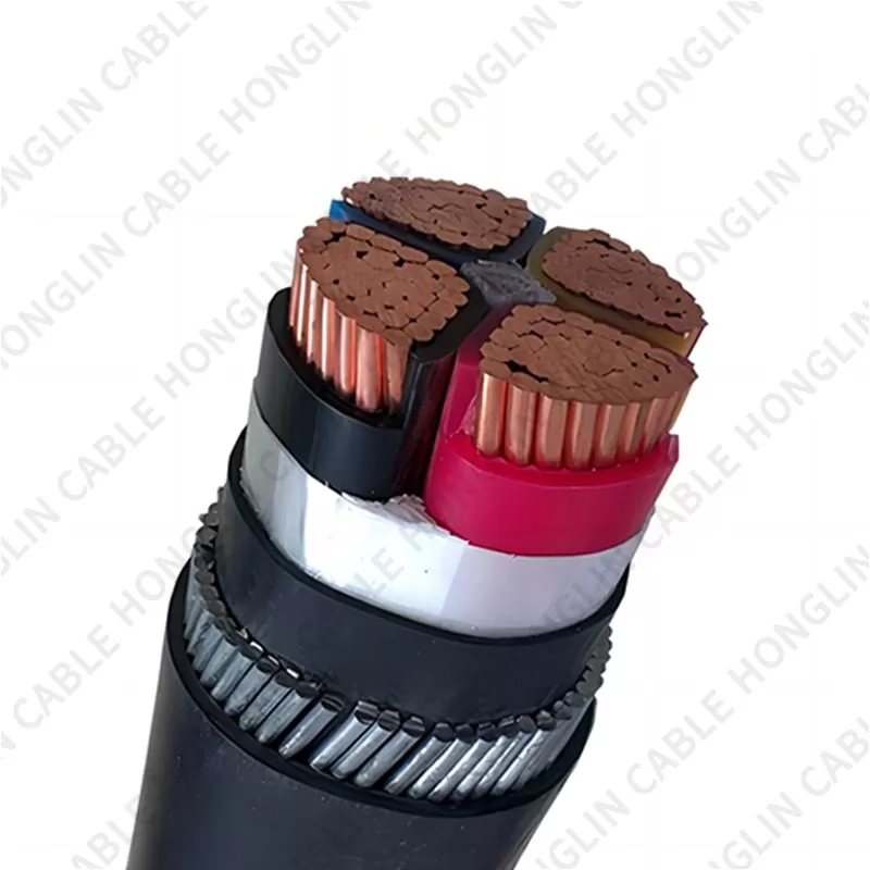 High Quality 2/3/4/5 Core YJV22 Armored Cable 4x95 4x120 4x150 4x185 mm XLPE Insulated  Cable Steel Wire Armoured Cables