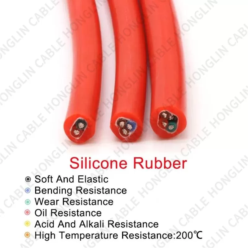 Good Sell Customizable Multi Core Silicone Wire 14 18 20 22 24 AWG Flexible 2 4 6 8 core Tinned copper silicone sheathed cable