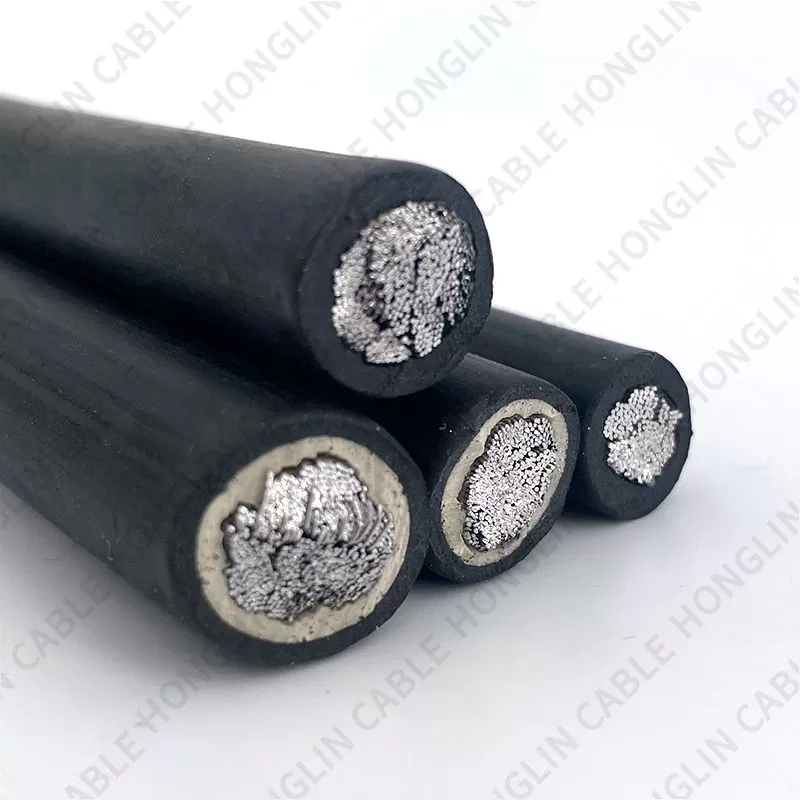 Electrical low voltage rubber sheathed soft 95mm2 welding cable Welding Machine Cable Alloy conductor